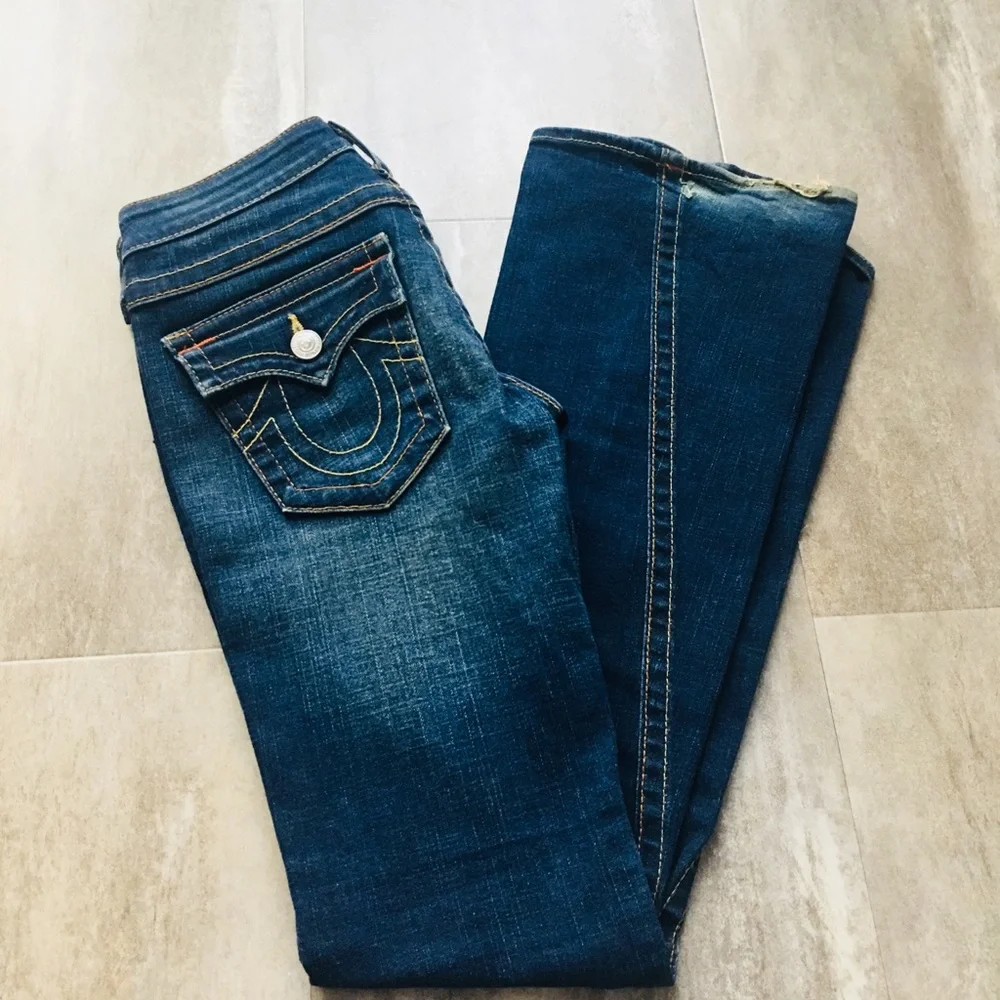 True Religion Dark Blue Bootcut Jeans - Picture 4 of 4